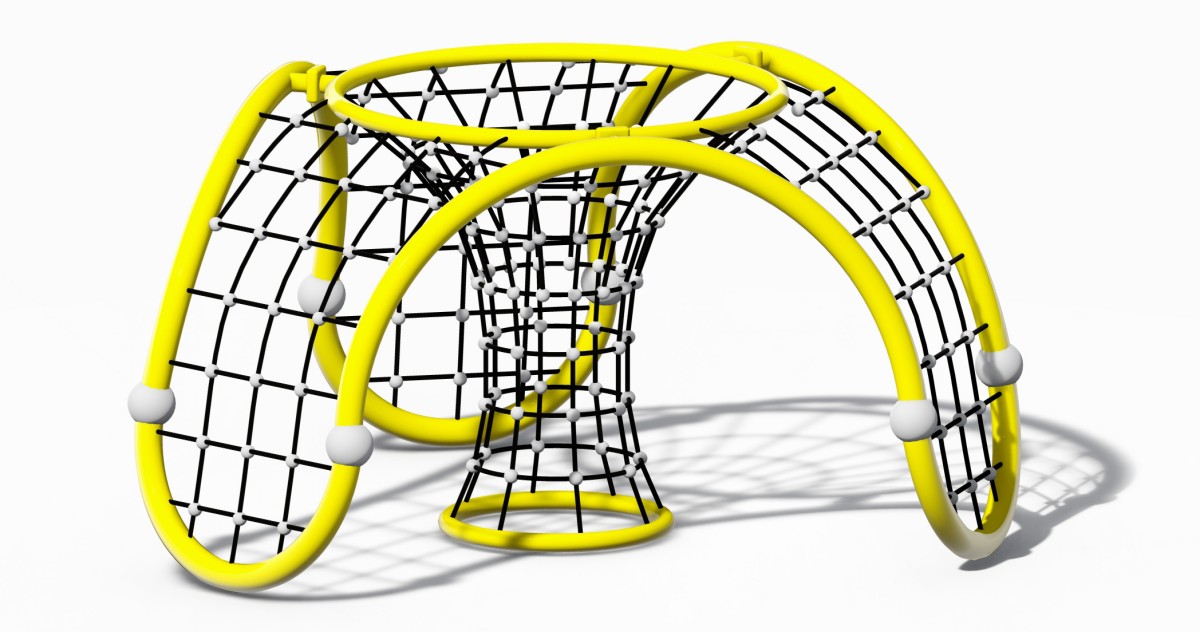 Panoramic display of Children's Climbing Playground Equipment Dome-2