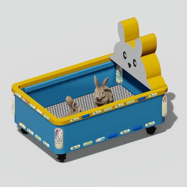Interactive Rabbit Feeding Box & Pet Playground Activity Center 