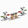 Dog-Themed Weather Resistant Seesaws - Toddler Commercial Equipment