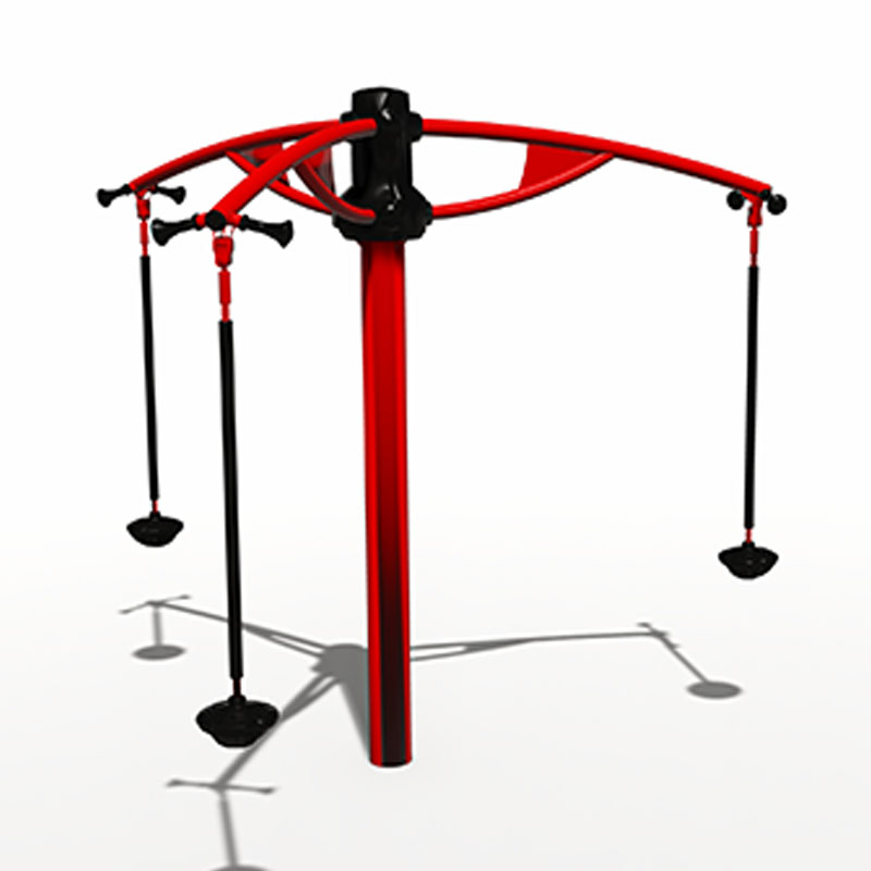 Durable Galvanized Pipe Children's Three-person Swing for Long-Term Outdoor Play Use