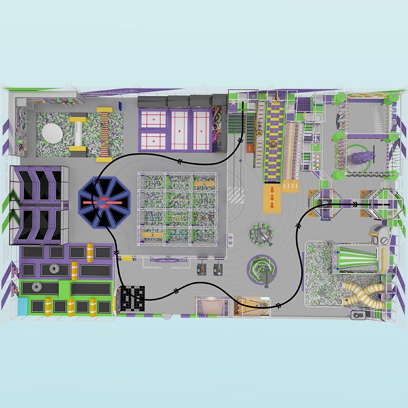 Kids Indoor Sports Park Set - Custom Playground Equipment 