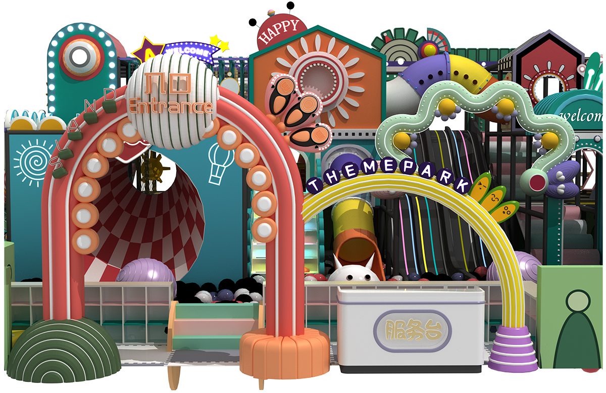 6.Candy Color Macaron Indoor Playground (1)