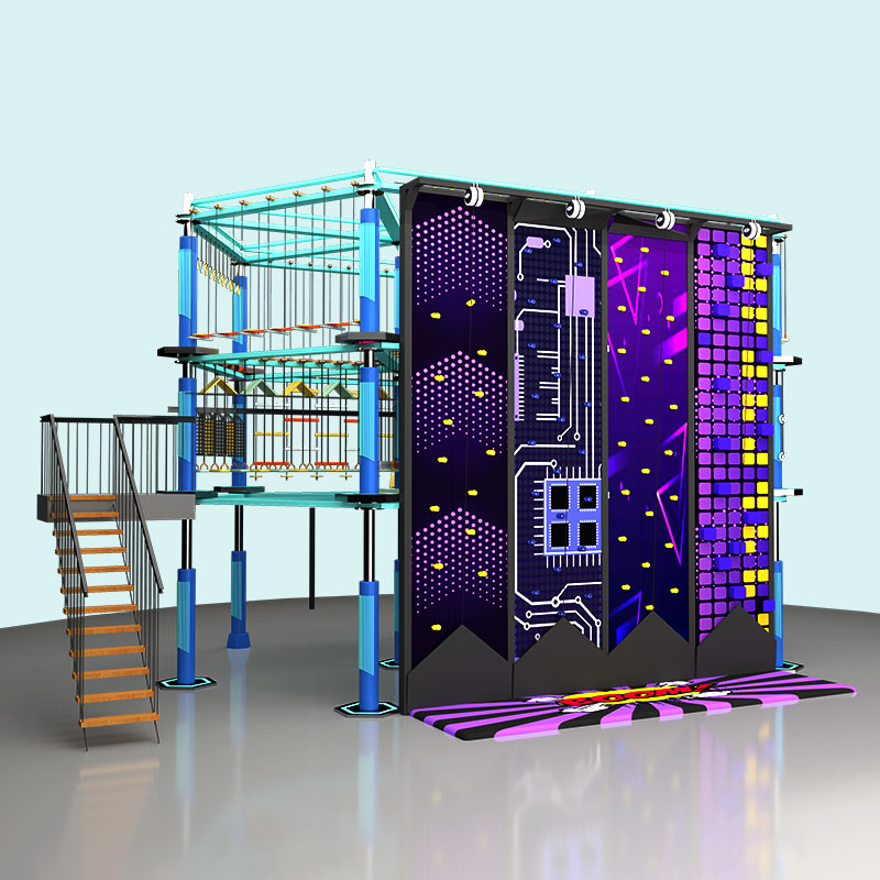 Indoor High Ropes Course - Mall Adventure Play Supplier