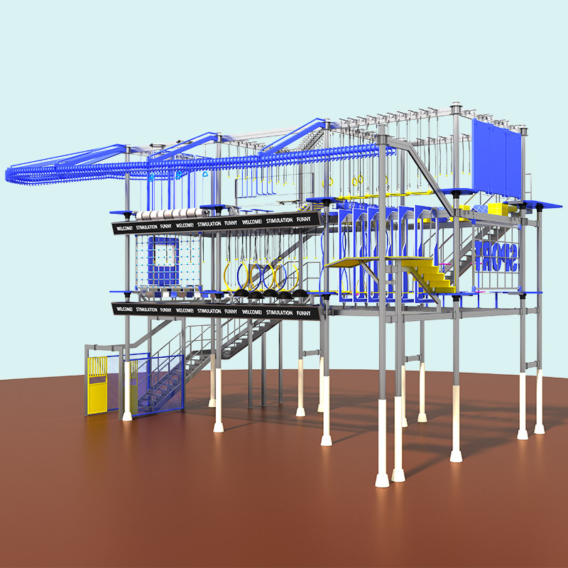 Commercial Indoor High Ropes Course for Malls & Youth Camps