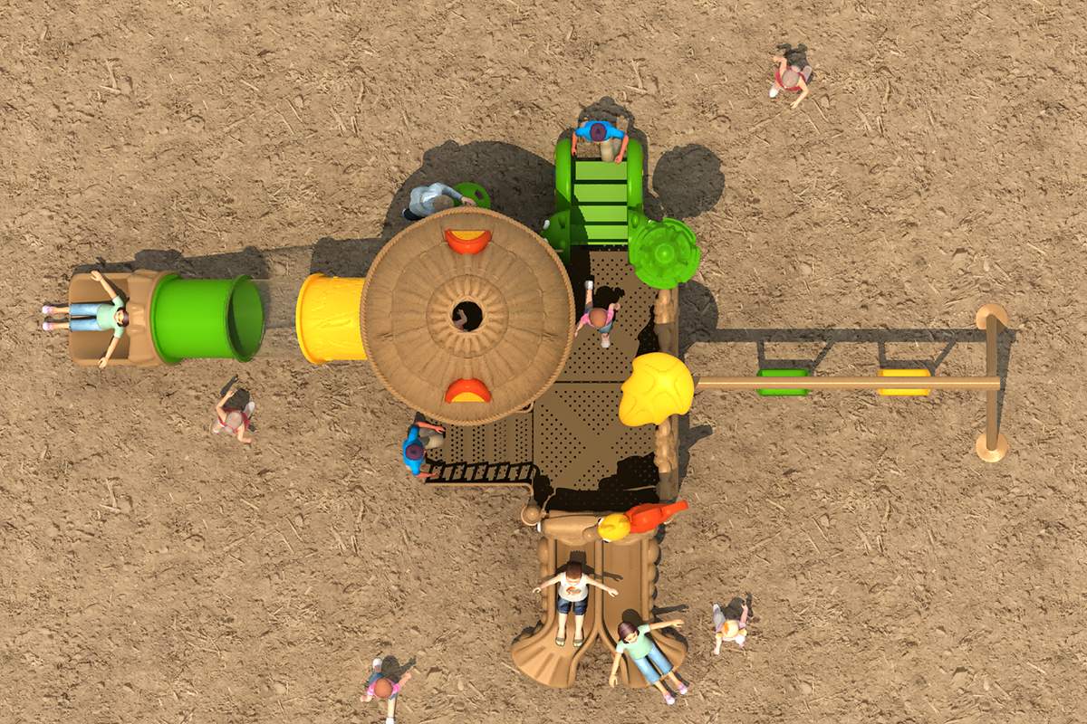 All-weather outdoor slide playground mats (3)