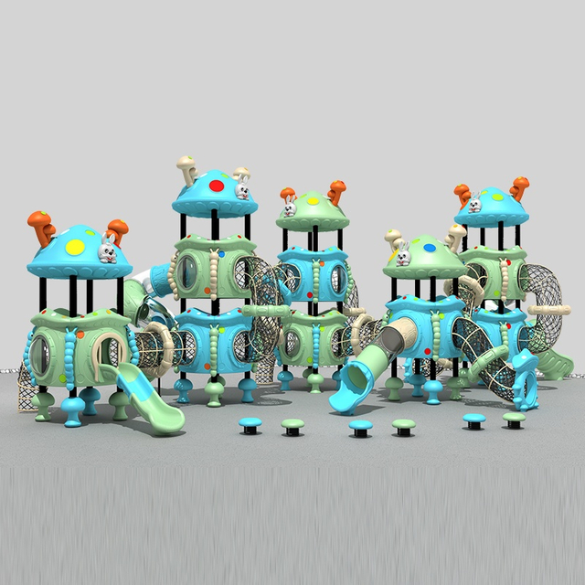 Enchanted Mushroom Playground Slide for Magical Outdoor Adventures 