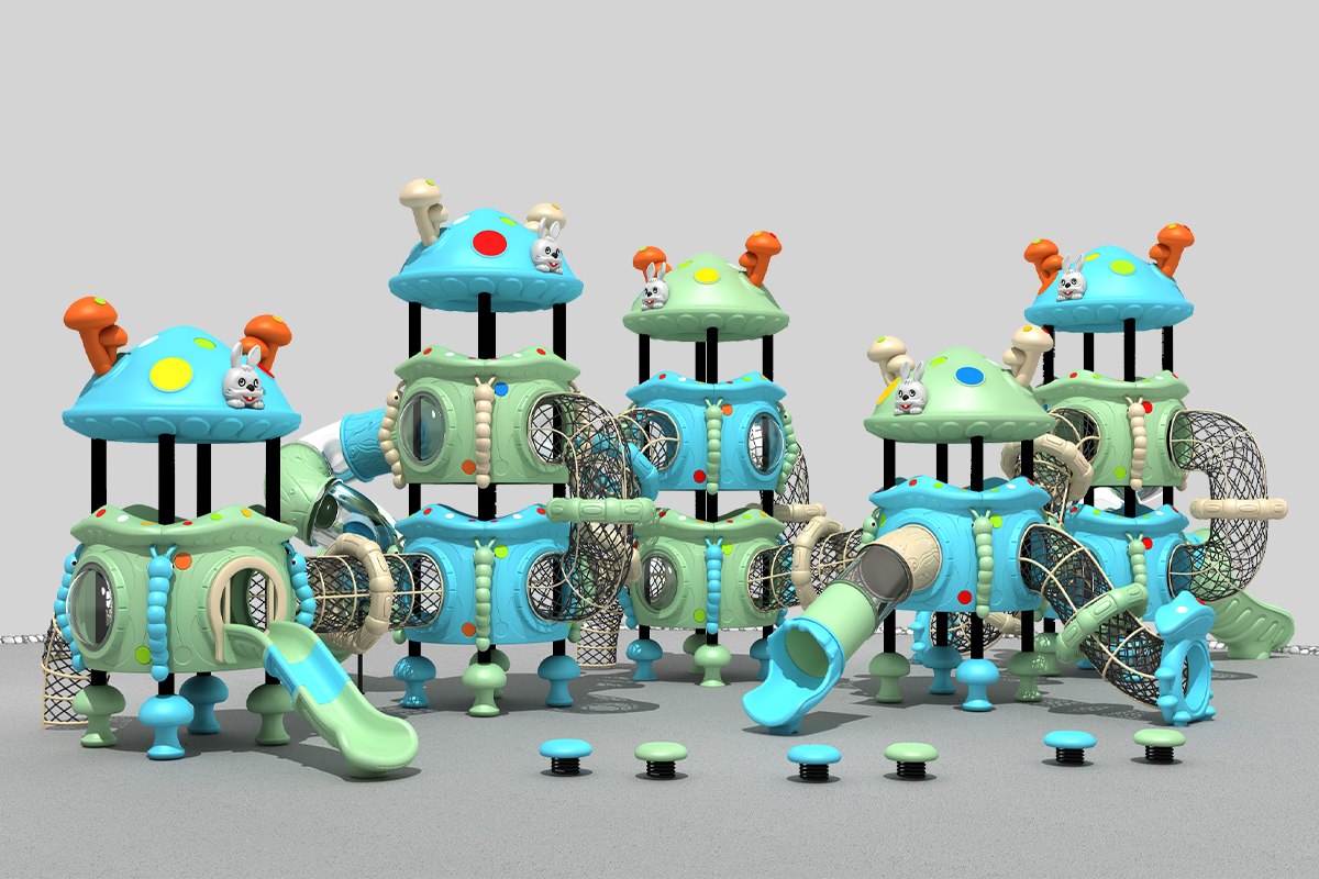 Durable Outdoor Playground Slide Structures (2)