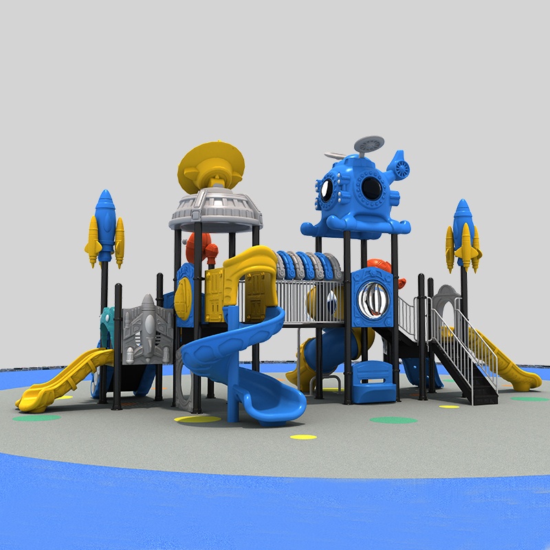 Adventure Ready Rocket Outdoor Playground Slide for Children