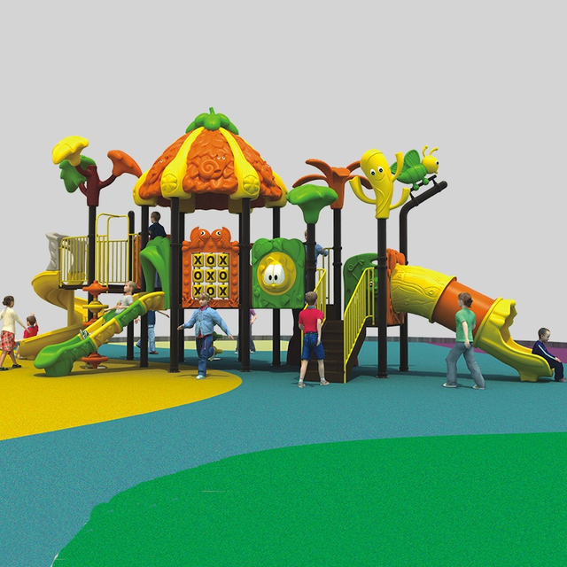 Fun-Filled Outdoor Playground Slide for Children's Forest Play