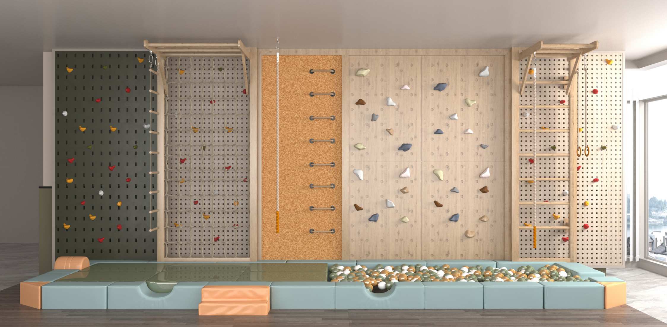 01. Commercial Indoor Climbing Wall (1)