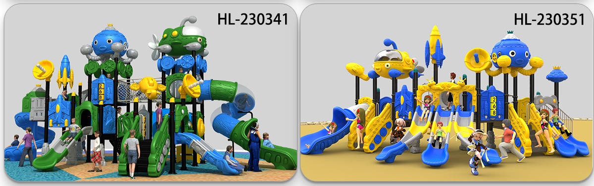 Space Play Slide Supplier HDPE Material (8)
