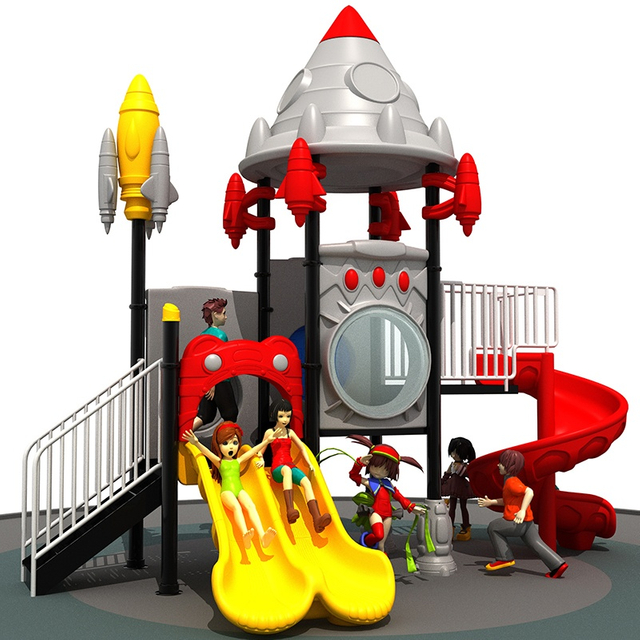 Kid-friendly Space Theme Slides for Durable Outdoor Playgrounds