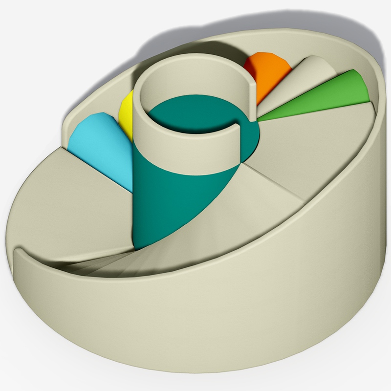 Spiral Modular Indoor Soft Play Equipment 