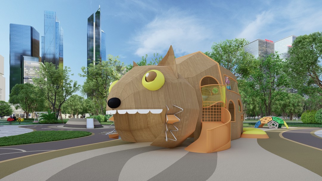 Outdoor playground equipment for residential communities (17)
