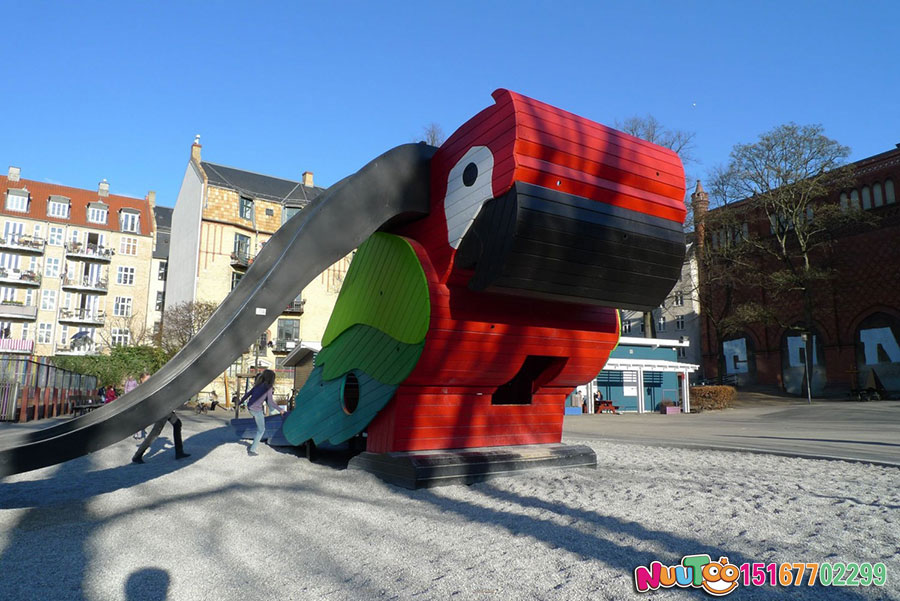 Children's playground equipment + parrot slide + foreign play case (10)