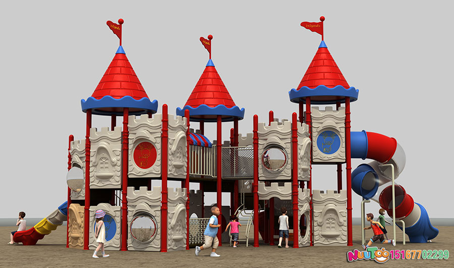 Combination slide + children's play equipment + little doctor + Great Wall (2)
