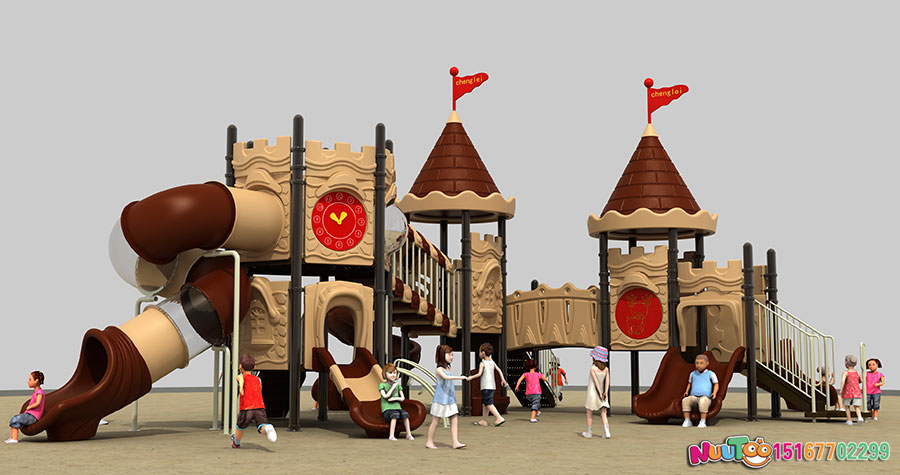 Combination slide + children's play equipment + little doctor + Great Wall (7)