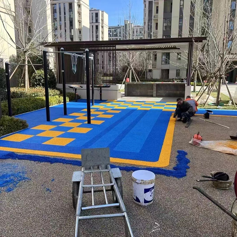 Poured-in-place EPDM Playground Safety Surface Supplier