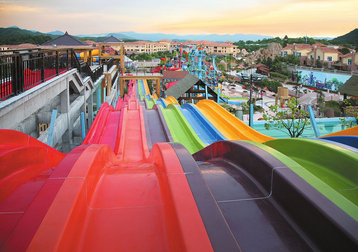 rainbow playground slide (7)