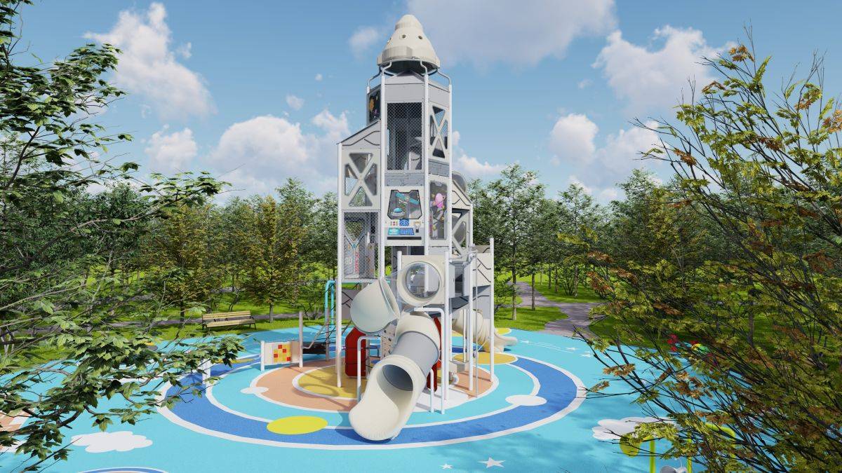 playground rocket slide (3)