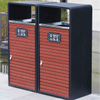 Plastic Wooden commercial rubbish bins, rubbish bin factory 