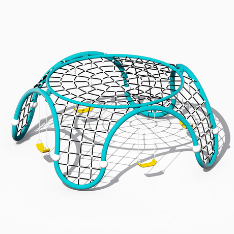 Spider Web Climber with Swing Set