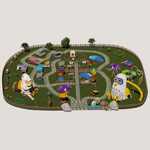 ​​Kids-Friendly&Modular Poultry Pet Playground