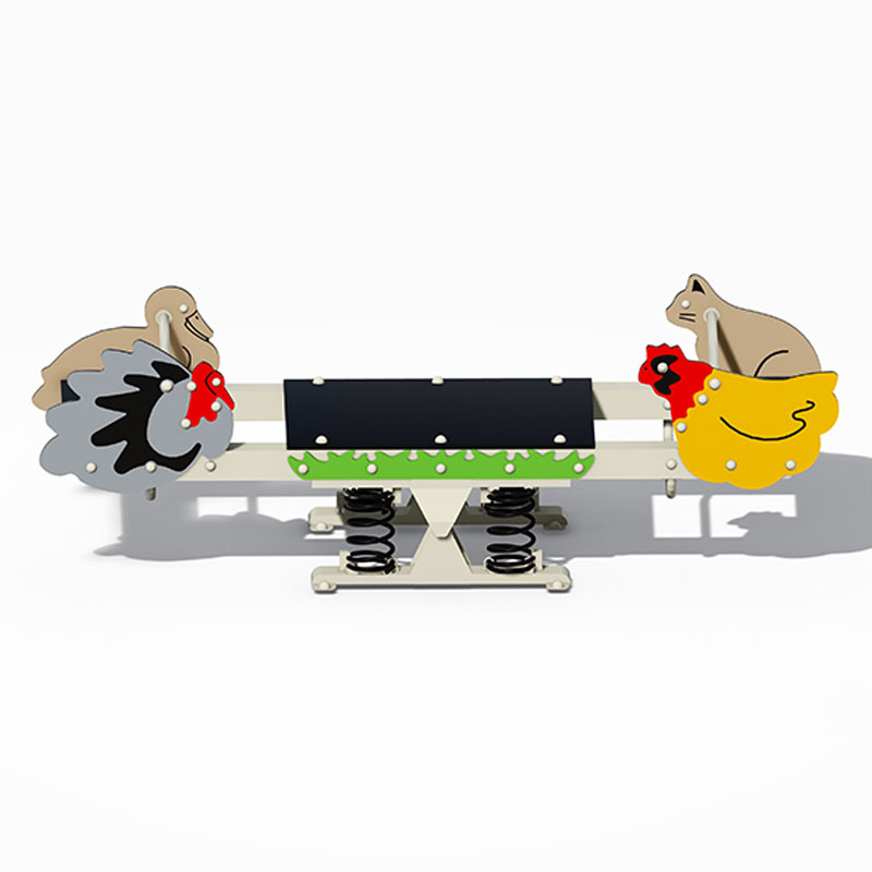  Farm Animal-Themed Outdoor Wooden Seesaws