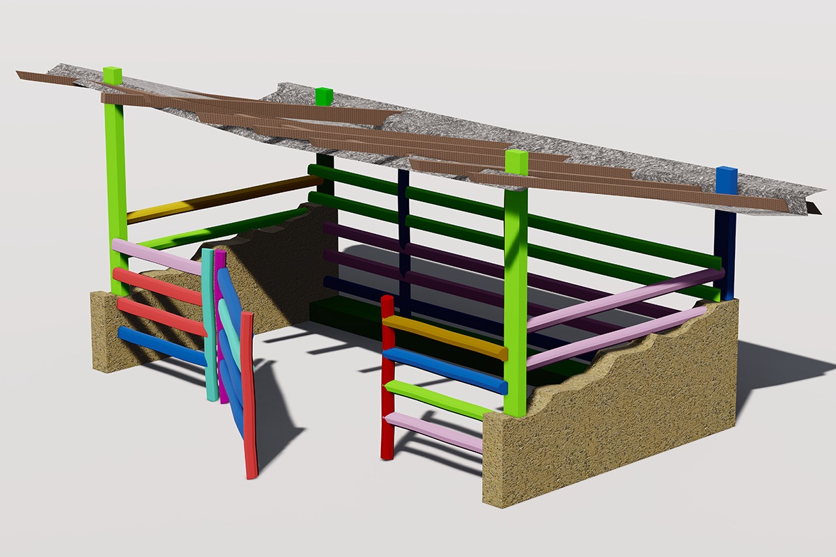Petting zoo cattle fencing (3)