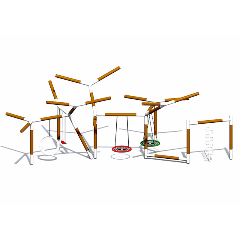 Durable Galvanized Pipe Kids Multi-person Tree Branch Swing 