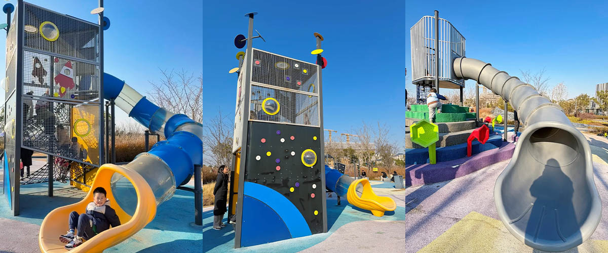 Safe and fun children's playground equipment for commercial use