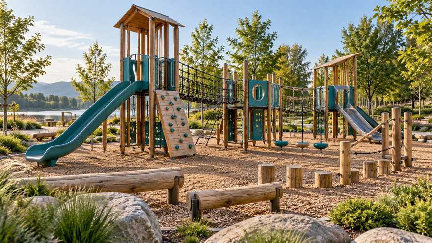 Modular playground layout concept