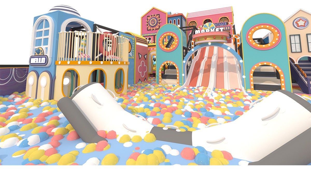 1.Macaron Pastel Indoor Playground Maze (3)