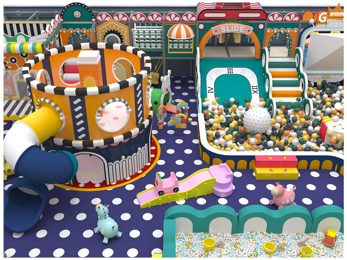 9.Colorful Macaron Pastel Maze Playground (1)