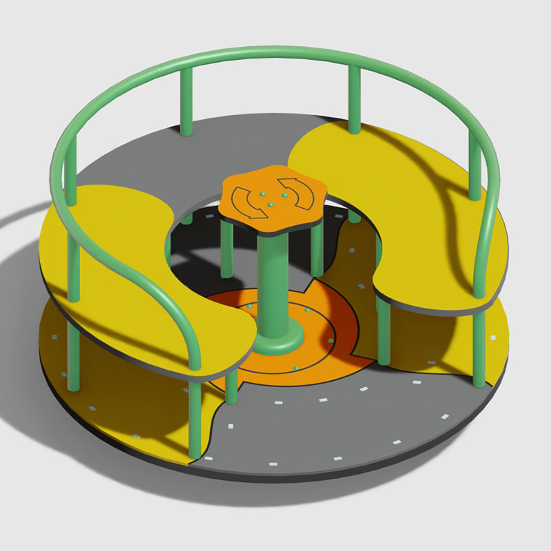 Colorful Sensory Playground Roundabout for Vestibular Development