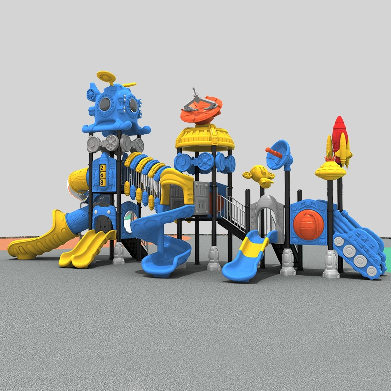Spaceship Adventure Playground Slide for Exciting Outdoor Play