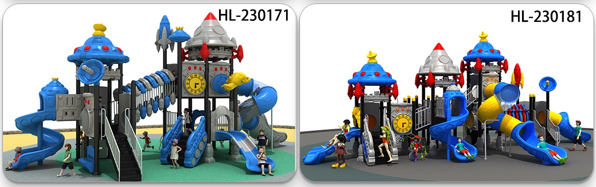 Space Play Slide Supplier HDPE Material (4)