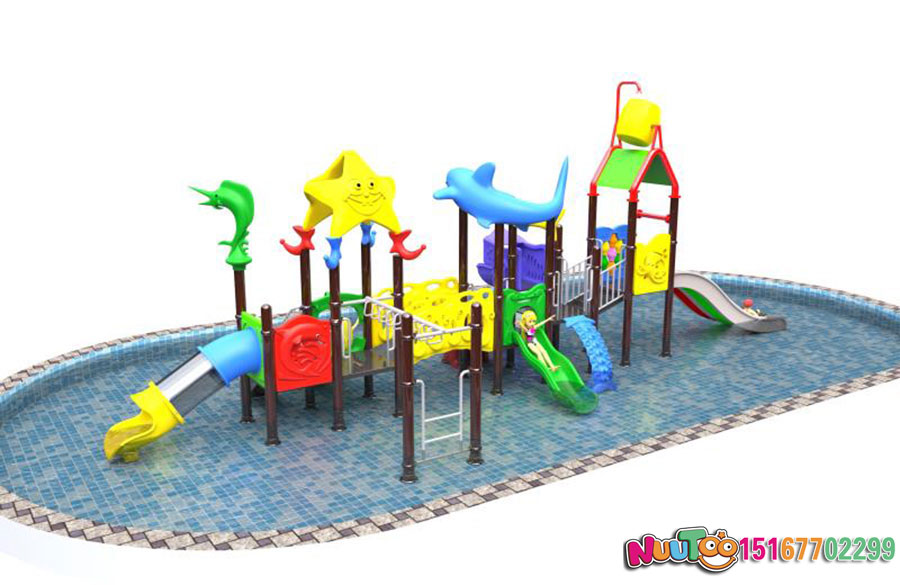 Water slide + children's play equipment + slide - (3)