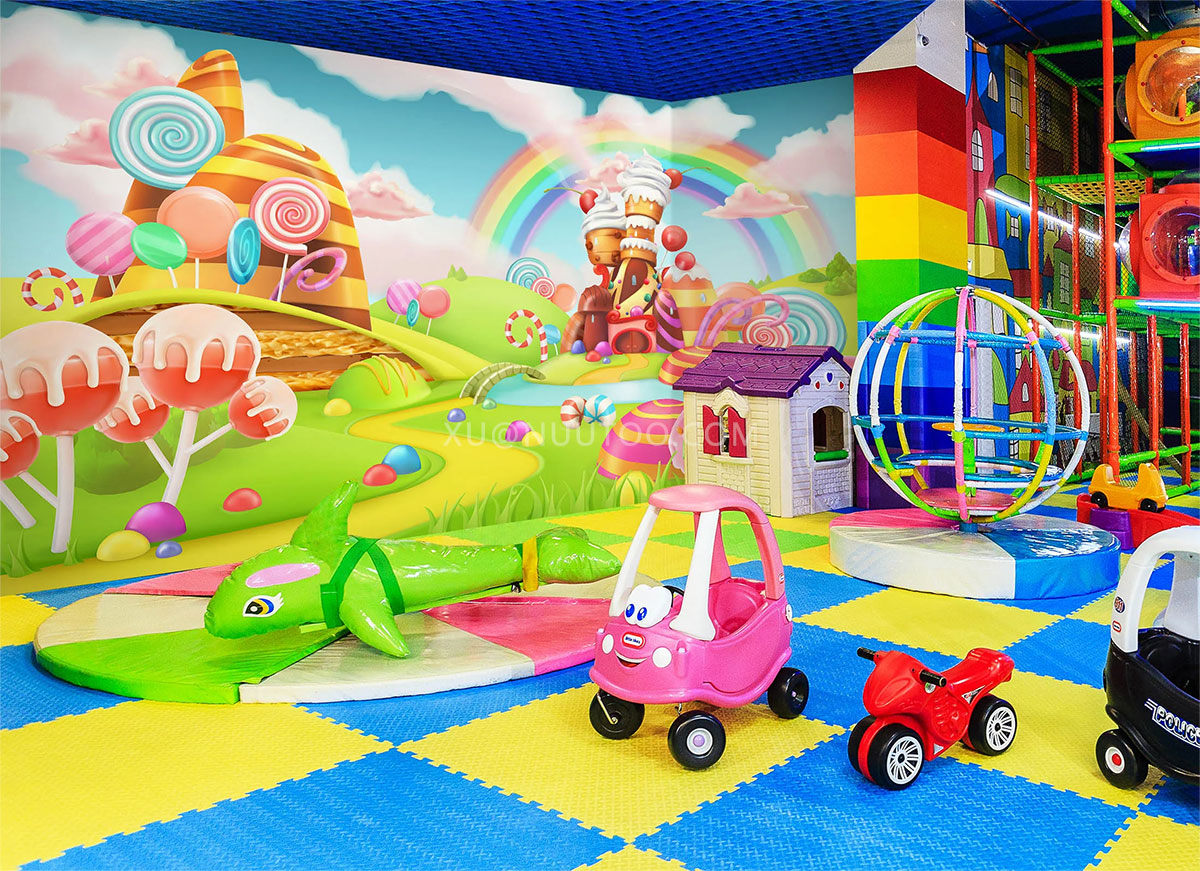 candy theme chidlren indoor soft playground (4)