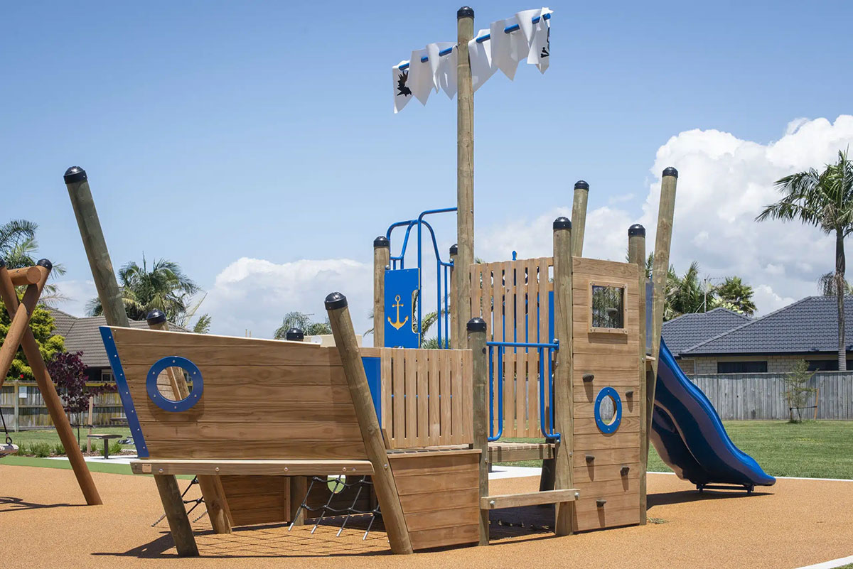 outdoor pirate ship playground