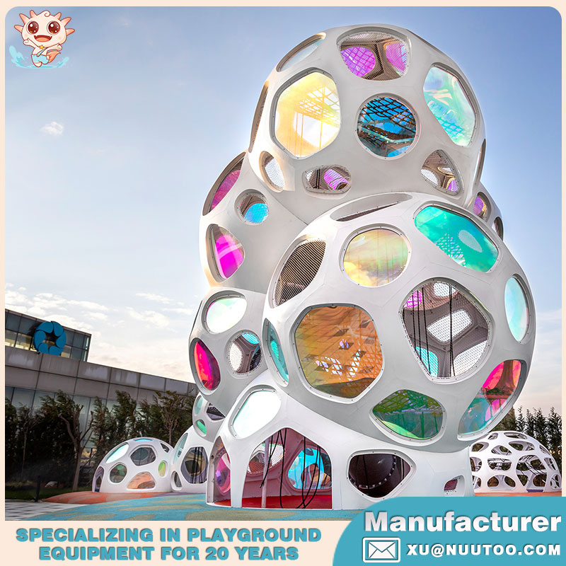 Landscape Playground Equipment Manufacturer of Bubble Cloud Climbing