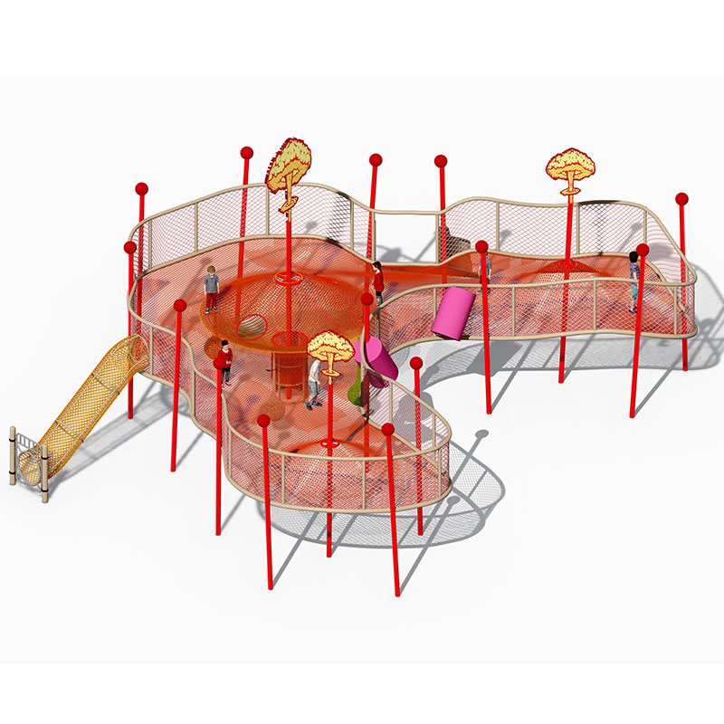 Outdoor Rope Net Trampoline Climber for Kids