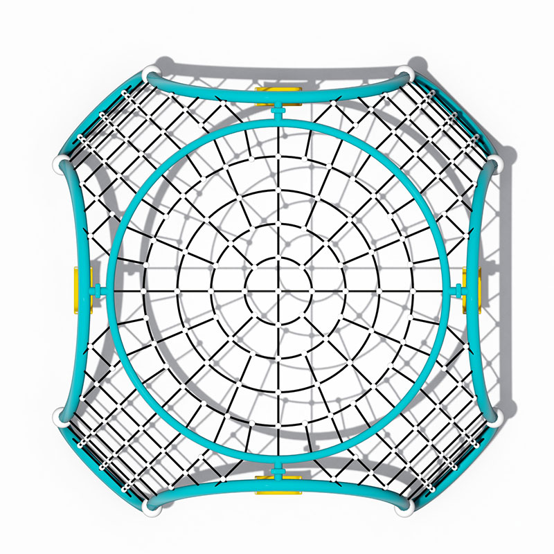 Spider Web Climber with Swing Set