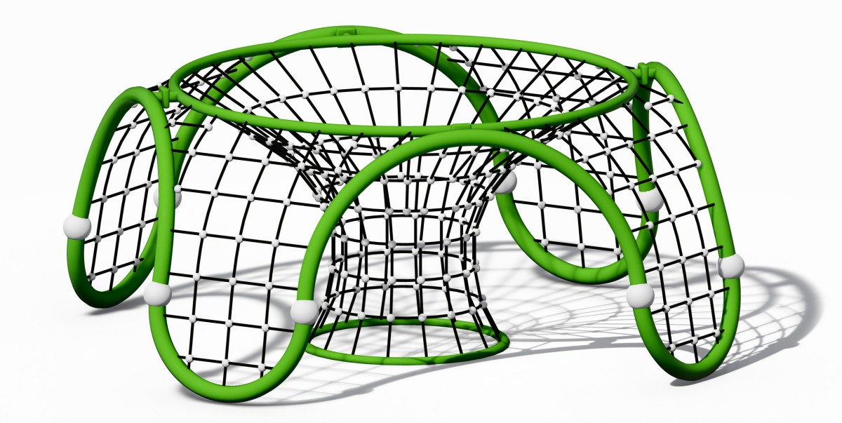 3. net cPanoramic display of Kids Play Dome Climber outdoor gym-1limber playground-4