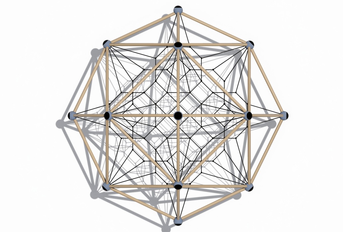 Panoramic display of Geometric Metal Playground Climbers-5