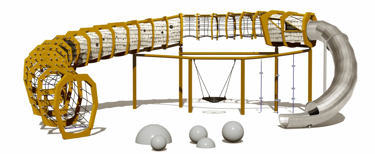 Dragon Bone Outdoor Climb and Slide Set-1