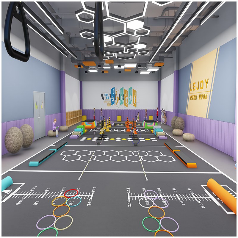 Bespoke Obstacle Course Training Equipment for Indoor Playgrounds