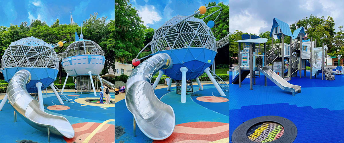 Safe and fun children's playground equipment for commercial use