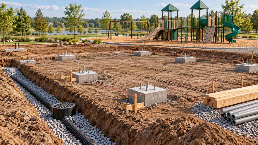 Playground site preparation budget concept