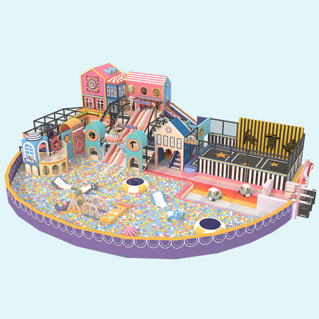 Macaron Series Maze Indoor Playground - Pastel Playground Supplier China